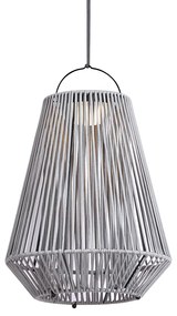 Bohemian stolná lampa sivá vrátane LED 3-stupňové stmievanie IP54 Solárne nabíjanie - Duca