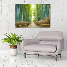 Obraz - Ulička s bambusmi (90x60 cm)