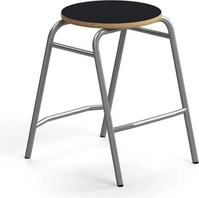 Stolička ALTUS, výška 510 mm, strieborná/antracit