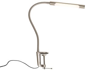 Svorová stolová lampa oceľ vrátane LED s dotykovým stmievačom - Lionard