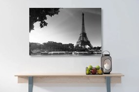Obraz jesenný Paríž v čiernobielom prevedení