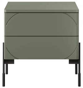 Nočný stolík Sonatia 45 cm - olivová