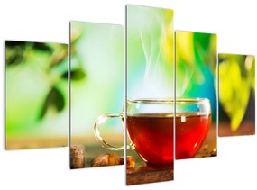 Obraz - Zátišie s čajom (150x105 cm)