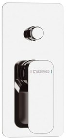 Podomietková sprchová batéria v lesklej striebornej farbe (2 výstupy) Spy – Sapho