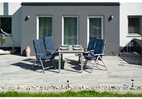 Doppler EXPERT WOOD - záhradný rozkladací hliníkový stôl 150/210 x 90 x 75 cm - 2. akosť (N593)