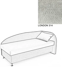 AVA NAVI, PRAVÁ 90x200 Varianta: LONDON 314