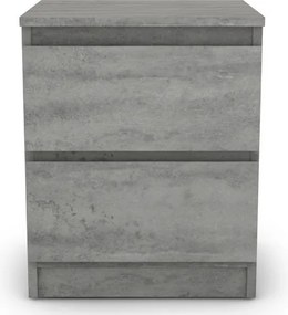 Skrinka /nočný stolík Carlos 402S, šedý beton