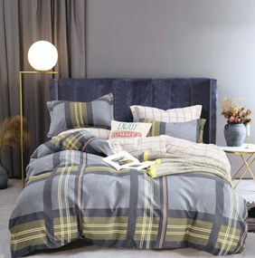 3 dielne Flanelové obliečky polycotton Samuel 200x140cm+90x70cm