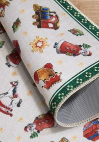 Villeroy & Boch, DOPREDAJ: 50x80 cm Kusový koberec Villeroy & Boch Toy's delight s potiskem 106193 Green, Multicolor, 50x80, zelená, obývacia izba