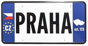 GiftyCity Plechová ceduľa Praha