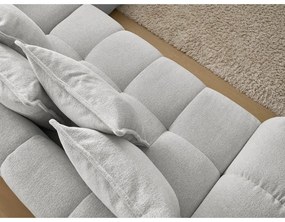 Svetlosivá ženilková rozkladacia/s úložným priestorom rohová pohovka (pravý roh/do L) Everest – Bobochic Paris