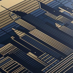 Obraz – Geometrické mesto (90x60 cm)