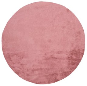 Ružový koberec Universal Fox Liso, Ø 120 cm