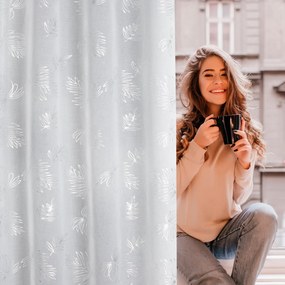 ZÁCLONA NA KRÚŽKOCH CAPRI 140X250 CM VZOROVANÁ