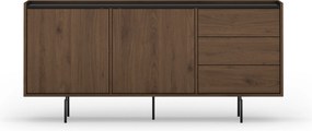 Elegantná komoda Zenar 170 cm so zásuvkami - orech / čierna