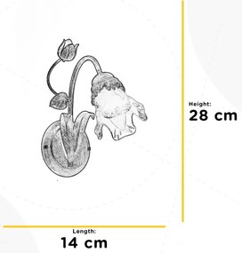 ONLI - Nástenné svietidlo ARIANNA 1xE14/6W/230V