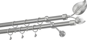 Garniže 25x25mm - dvojradové - LIST VEĽKÝ satin