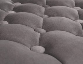 Barová stolička Dublin - zamat, chróm rám - Sivá