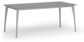 Rokovací stôl PRIMO OMEGA, 1800 x 900 mm, sivá podnož, grafit