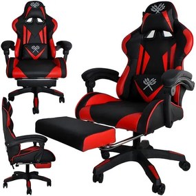 Dunmoon Herní židle - černo-červená AKCE