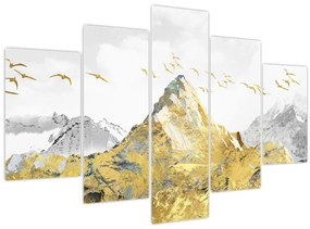 Obraz - Zlatá hora (150x105 cm)