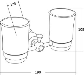 Mexen príslušenstvo, ESTELA držiak na kefku, chróm, 7011552-00