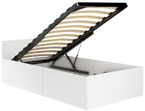 Jednolôžková posteľ s roštom 90x200 cm, biela