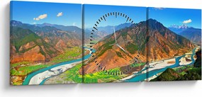 Obraz - River Yangtze (s hodinami) (90x30 cm)