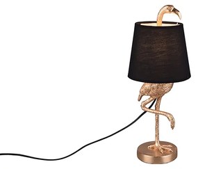 Stolná lampa v štýle Art Deco zlatá s čiernou - Koen