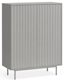 Sivá vysoká komoda 97x130 cm Sierra – Teulat