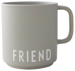 DESIGN LETTERS Porcelánový hrnček Grey Friend 300 ml