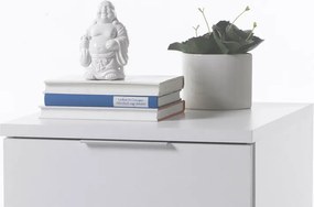 Vysoký nočný stolík / skrinka Samson Plus, biely