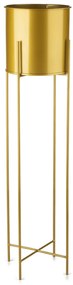 KOVOVÝ KVETINÁČ SO STOJANOM GOLDEN 95X21 CM ZLATÁ