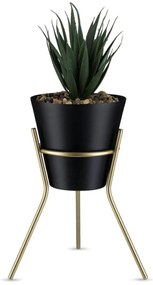 Kvetináč na stojane LOFT 20 cm čierny