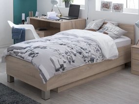 Posteľ Mega 160, 90x200 cm, dub sonoma