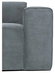 Sivý menčestrový modul pohovky (pravý roh) Sting – Scandic