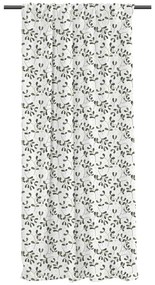 Bielo-zelený záves z bavlneného saténu 110x250 cm Santa Likes Mistletoe – Butter Kings