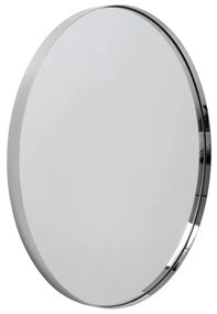 Curvy zrkadlo strieborné Ø60 cm