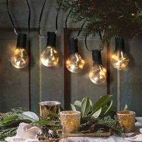 SOLIGHT Vonkajšia reťaz s 10 micro LED žiarovkami, 3m, 3xAA