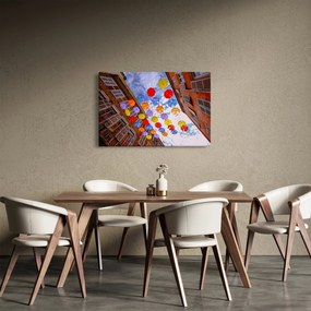 Obraz farebných dáždnikov (90x60 cm)