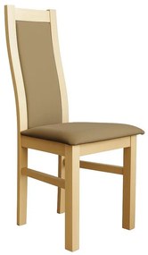 Jedálenská stolička ZOE dub/hnedá