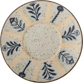 Dezertný tanier z kameniny v svetlomodrej a krémovej farbe ø 16 cm Leonie – Bloomingville
