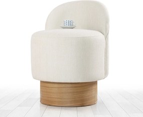 Taburet Barren krémový