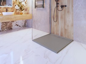 Erga Almac, SMC sprchová vanička 90 x 90 x 3 cm, šedá matná, ERG-GMA-AL-9090G