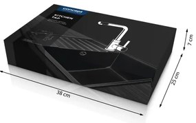 Concept BDG4327BC - Drezová batéria 27,3 cm granit/čierna