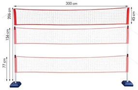 Sada na tenis, bedminton a volejbal NILS NT0300