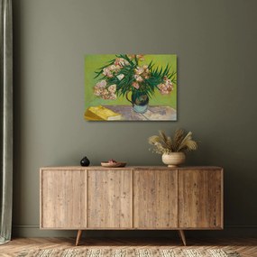 Sklenený obraz - Vincent van Gogh, Oleanders, reprodukcia (70x50 cm)