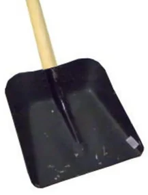 Lopata rovná oceľová veľká š.35 cm s násadou