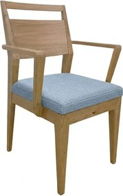 Moderná jedálenská stolička EV s pod-rúčkami a textilným sedákom, 57x55x90 cm Urban 09