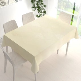 Biante Teflónový obdĺžnikový obrus TF-104 Svetlo vanilkový zámocký vzor 120x180 cm